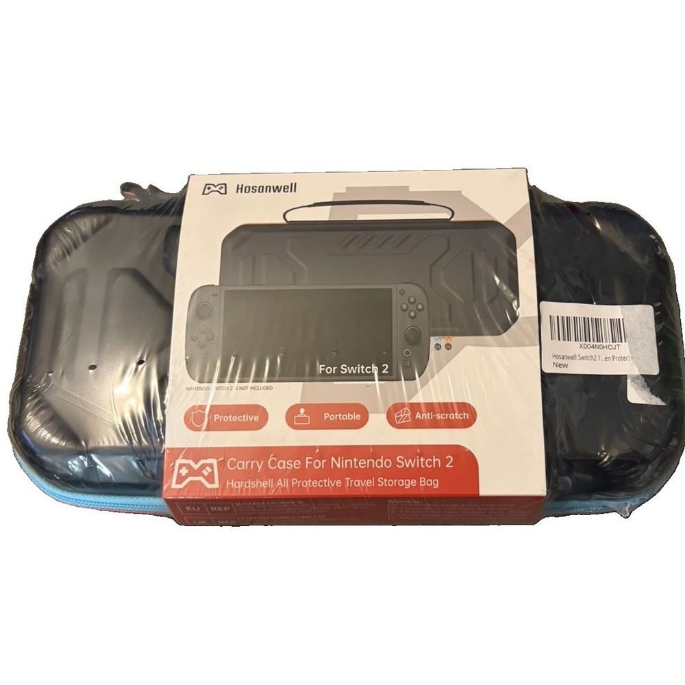 Hosanwell Nintendo Switch 2 Hard Shell Cary Case Kit Screen Protector New Sealed